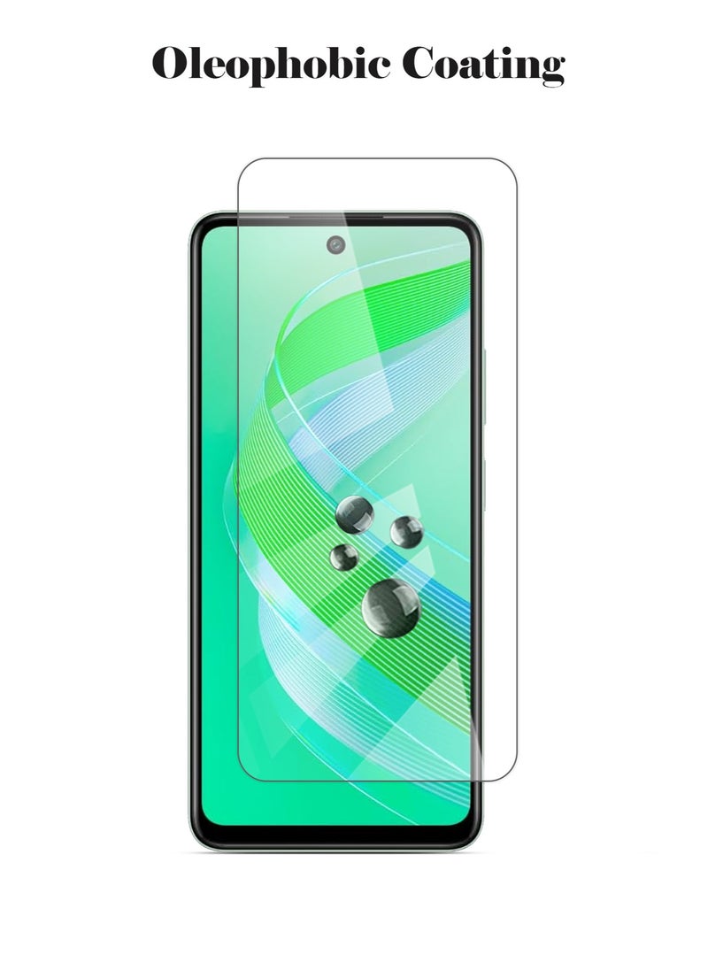 Techie - HD Tempered Glass Screen Protector for Infinix Smart 8 - Anti Reflection Anti Bubbles 9H Hardness 0.33 mm Rounded Edges Easy Installation - Image 1