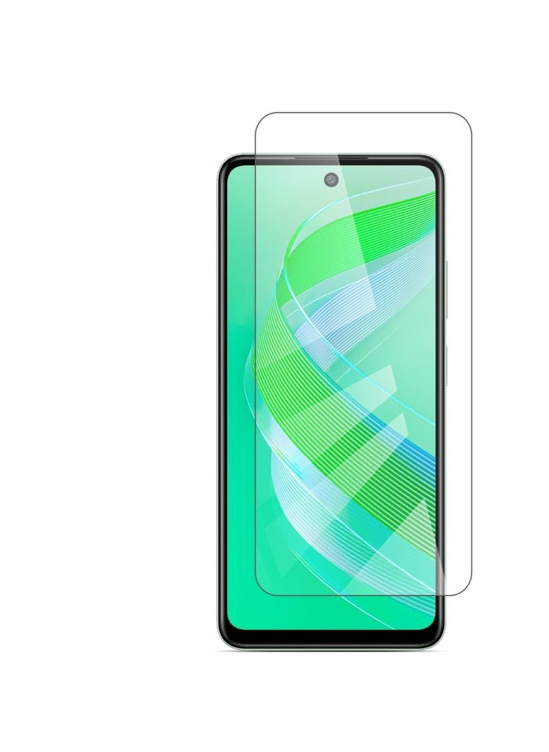 Techie - HD Tempered Glass Screen Protector for Infinix Smart 8 - Anti Reflection Anti Bubbles 9H Hardness 0.33 mm Rounded Edges Easy Installation - Image 1
