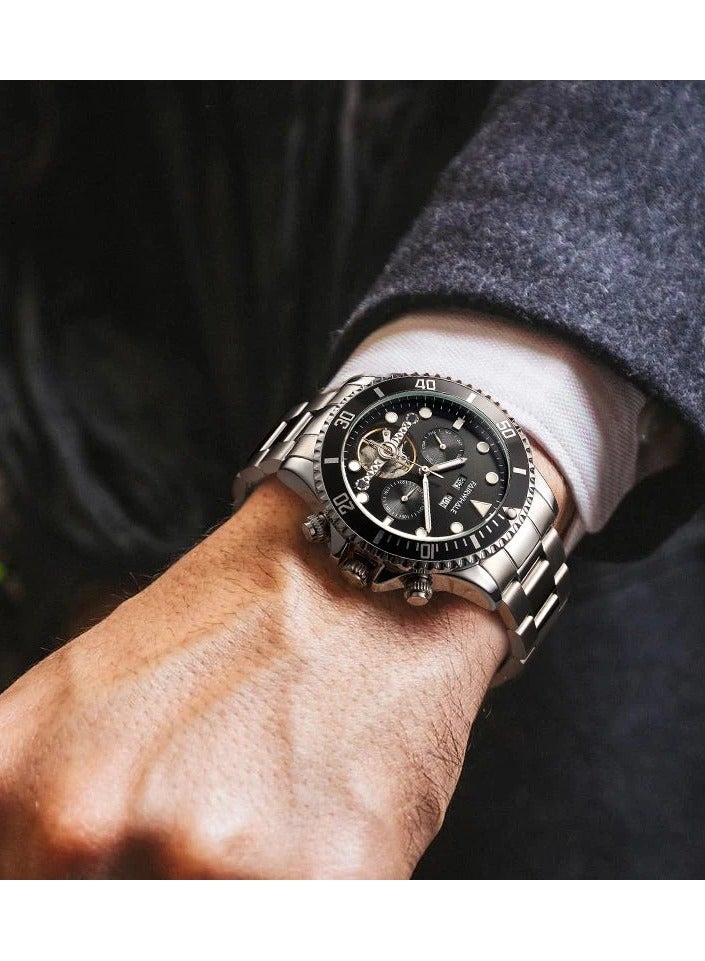 Fairwhale FW-6010-1, Automatic Men's Watch, Metal Strap - Image 2