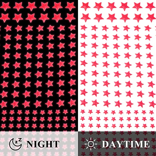 Meschett Glow in The Dark Stars Decals Decor 633 Pcs Luminous Dot Stars, 3D Starry Stars Glow in The Dark Stickers for Ceiling or Wall and Bedroom Décor - Image 3