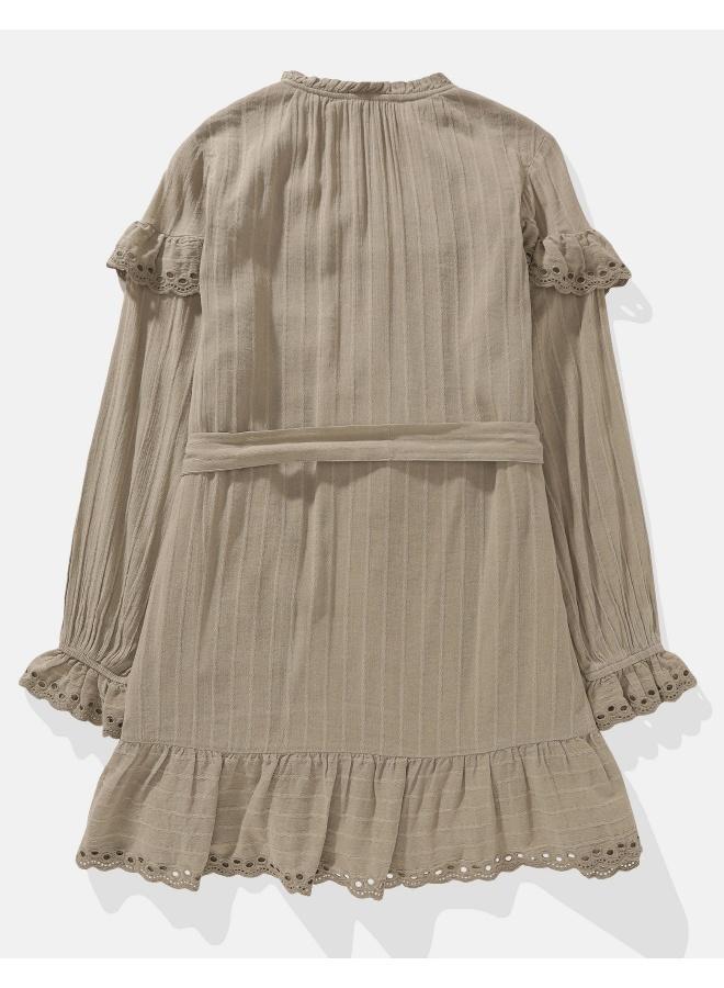 American Eagle Ruffled Tie-Waist Dress - Image 2