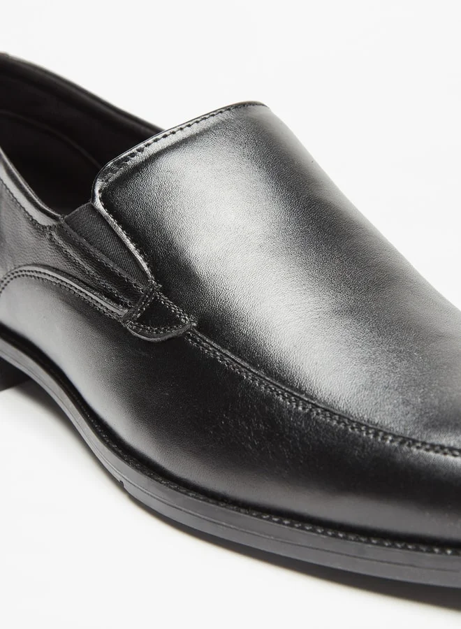 DUCHINI Mens Solid Slip-On Loafers