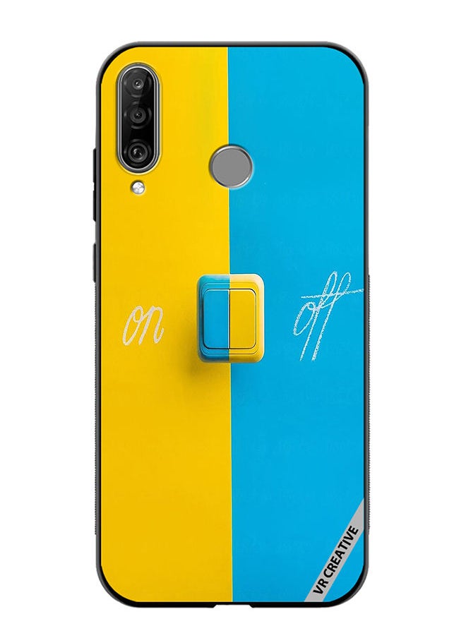 VR CREATIVE - Protective Case Cover For Huawei P30 Lite On Off Design Multicolour - Image 1