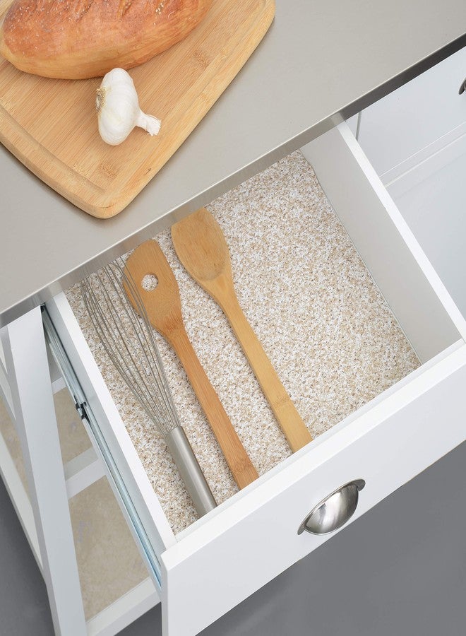 Con-Tact Brand Grip Prints Shelf Liner, Durable and Non-Adhesive Liners, Non-Slip Drawer and Cabinet Liner, 18" x 8', Beige Granite, Pack of 1 Roll - Image 5