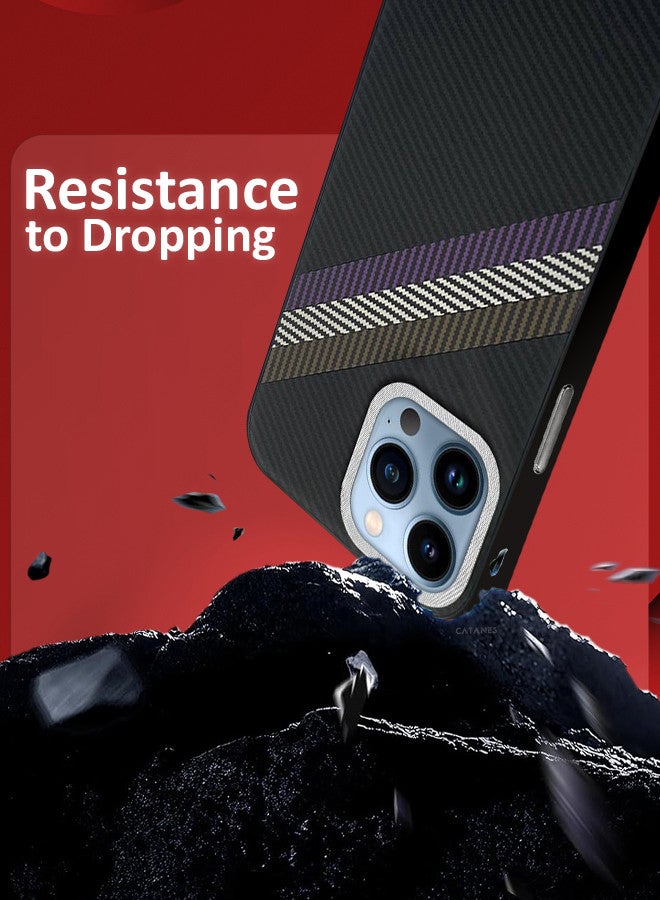 CATANES (for iPhone 13 Pro Max) Case Cover Carbon Fiber Pattern Phone Case Slim Shockproof Back Cover - Image 3