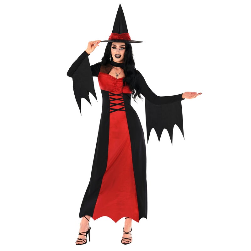 Morph Red Witch Costume For Women, Adult Witch Halloween Costume, Womens Witch Costumes for Adults, Witches Costumes for Women, 3XL - Image 1