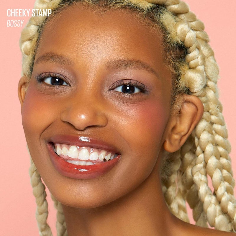 KAJA Cheeky Stamp Blush – Bossy - Heart-Shaped Cushion Blusher with Buildable Color, Lightweight & Blendable Formula, Travel-Friendly K-Beauty Design, 5 g - Image 3