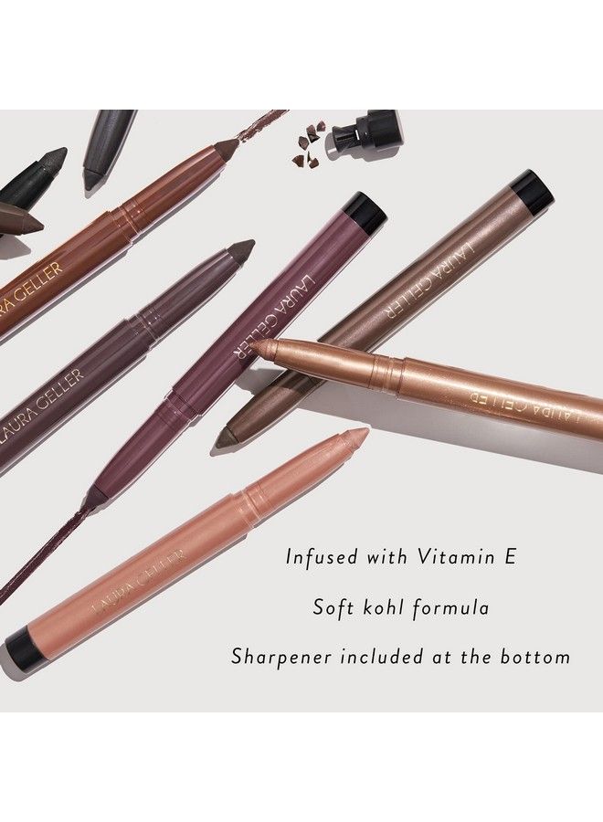 LAURA GELLER NEW YORK Kajal Longwear Kohl Eyeliner Pencil with Caffeine Smooth & Blendable Makeup Smoky Amethyst Kohl - Image 4