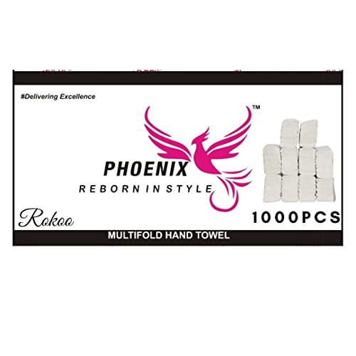 ROKOO Phoenix Multifold Hand Towel/M-Fold Tissue Paper-1000 Pieces From - Image 2