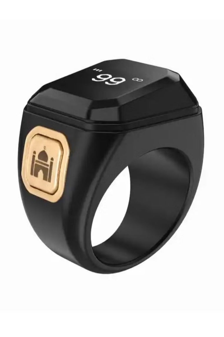 Smart Digital Tasbeeh Counter Ring Electronic Finger Tally Counter with LED Display, Adjustable Wearable Design, Rechargeable, Ideal for Prayer, Dhikr, Meditation  Daily Counting - Image 1