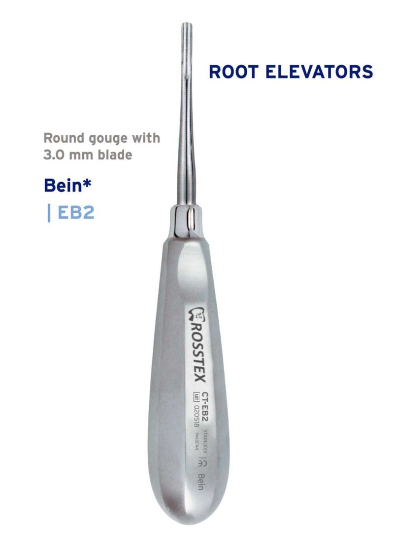 Crosstex - Dental Instrument Bein Root Elevator round gouge 3.0 mm - Image 1