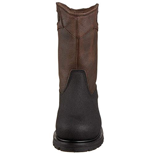 Timberland PRO Men's Powerwelt Wellington Steel Safety Toe Farm Ranch Work Boot, Rancher Brown, 7 M - Image 2