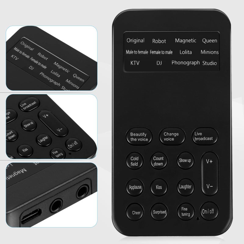 Portable Mini Sound Card Voice Changer For Phone Computer Live Streaming - Image 5