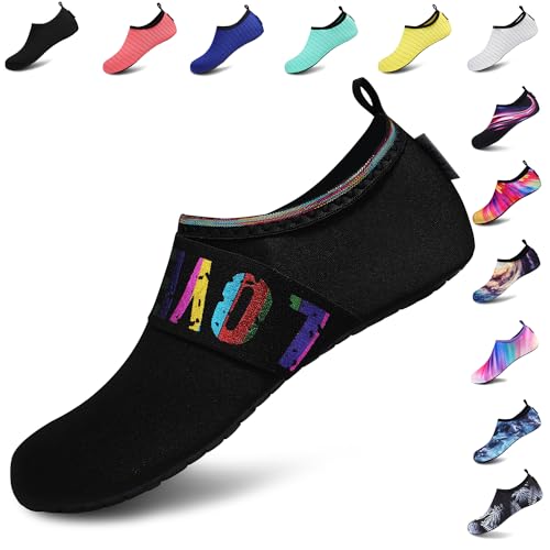 VIFUUR Water Sports Unisex Shoes LoveBlack - 7.5-8.5 Women/6-7 Men - Image 1