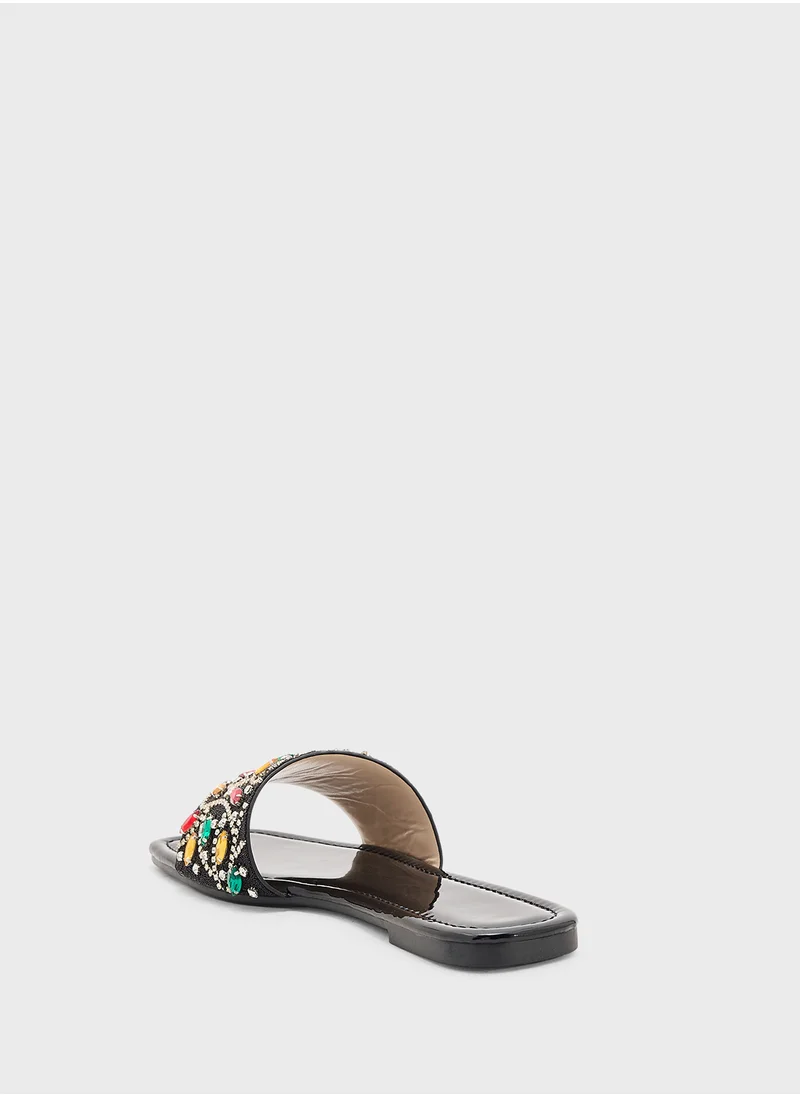 ايلا ليمتد اديشن Embellished Strap Sandal