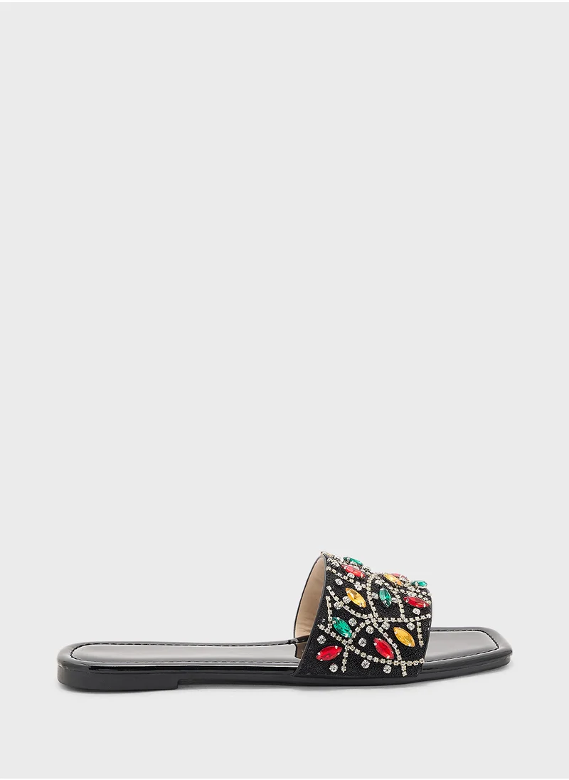 ايلا ليمتد اديشن Embellished Strap Sandal