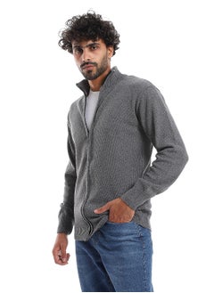 Andora Long Sleeves High Neck Pullover _ Ash Grey  - Image 2