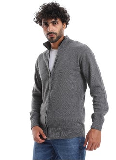 Andora Long Sleeves High Neck Pullover _ Ash Grey  - Image 3