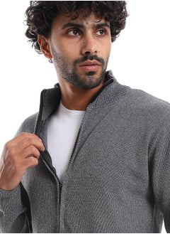 Andora Long Sleeves High Neck Pullover _ Ash Grey  - Image 5