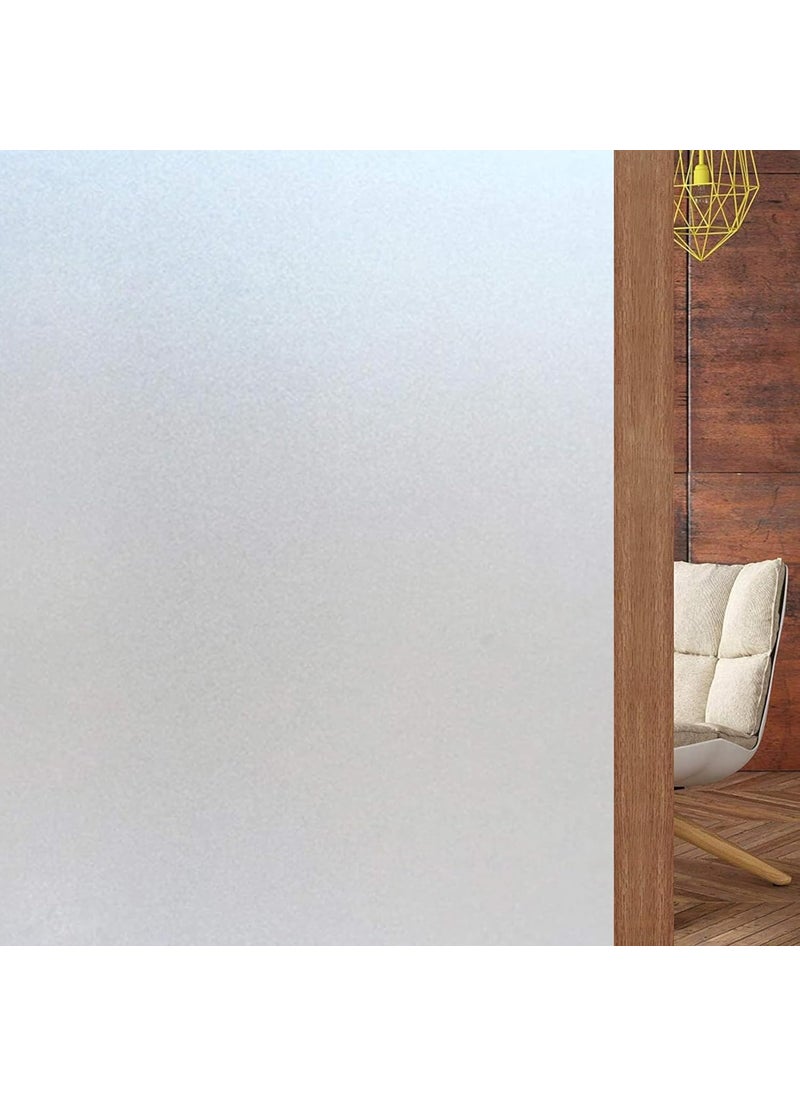 HOME13 HOME13 Frosted Privacy Window Film NonAdhesive Static Cling Sun Blocking Reusable Window Film for Home Office Meeting Room Bathroom Size 24 x 787 inch 