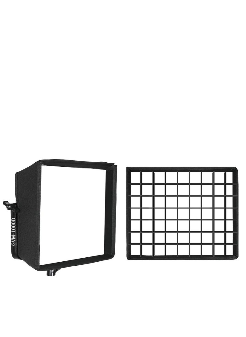 GVM Great Video Maker GVM Great Video Maker Foldable Softbox Diffuser with Grid Beehive for RGB 1000D LED Light, Suitable for Studio Lighting  - Image 1