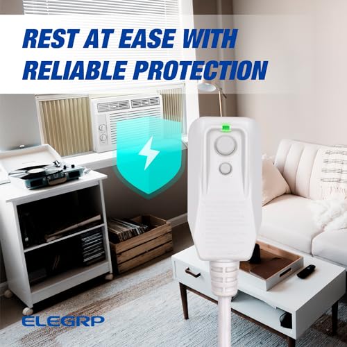 ELEGRP 0651515LY L15515 L22515 14AWG LCDI Power Cord Plug for A/C Air Conditioner, E250451 UL Certified, 7.5FT Leakage Current Detection Interrupter Replacement, 120V 15A 1800W 60Hz NEMA 5-15P, 1 Pack - Image 5