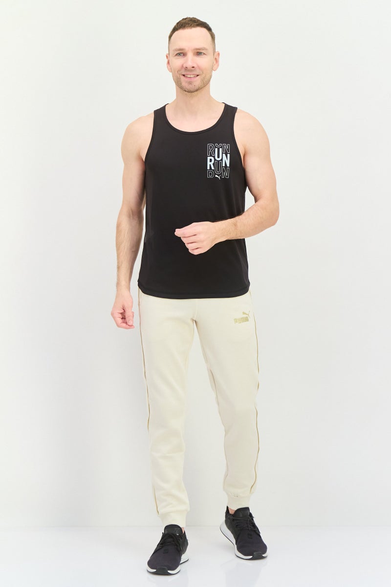 PUMA Men Sportswear Fit Sleeveless Running Vest, Black  - Image 4