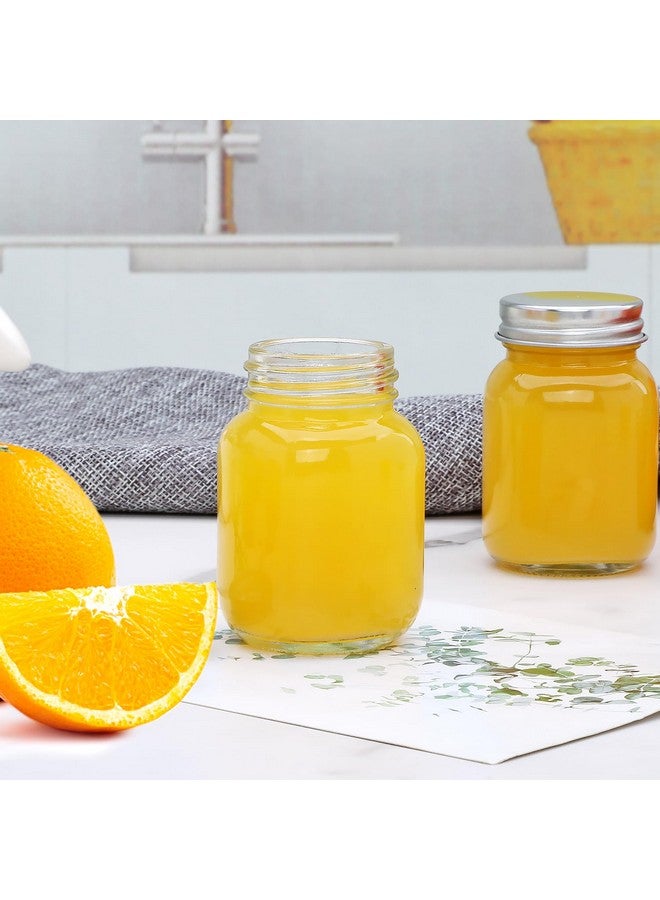 Accguan 2oz Mason Jars,Ginger Shots Bottles with Silver Lids,Glass Yogert Jars,Candle Jar,Honey,Jam,Jelly,Spice,Wedding Favors,Shower Favors(48pcs) - Image 4