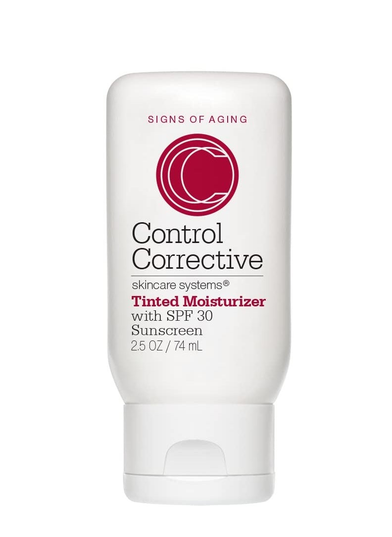CONTROL CORRECTIVE SKIN CARE SYSTEMS CONTROL CORRECTIVE Tinted Moisturizer With Spf 30, 2.5 Oz - Non-Greasy Hydration, Subtle, Healthy-Looking, Even Out Skin Tone, Moisturizes & Protects, Zinc, Titanium, Natural Sunscreen, Sheer Coverage 