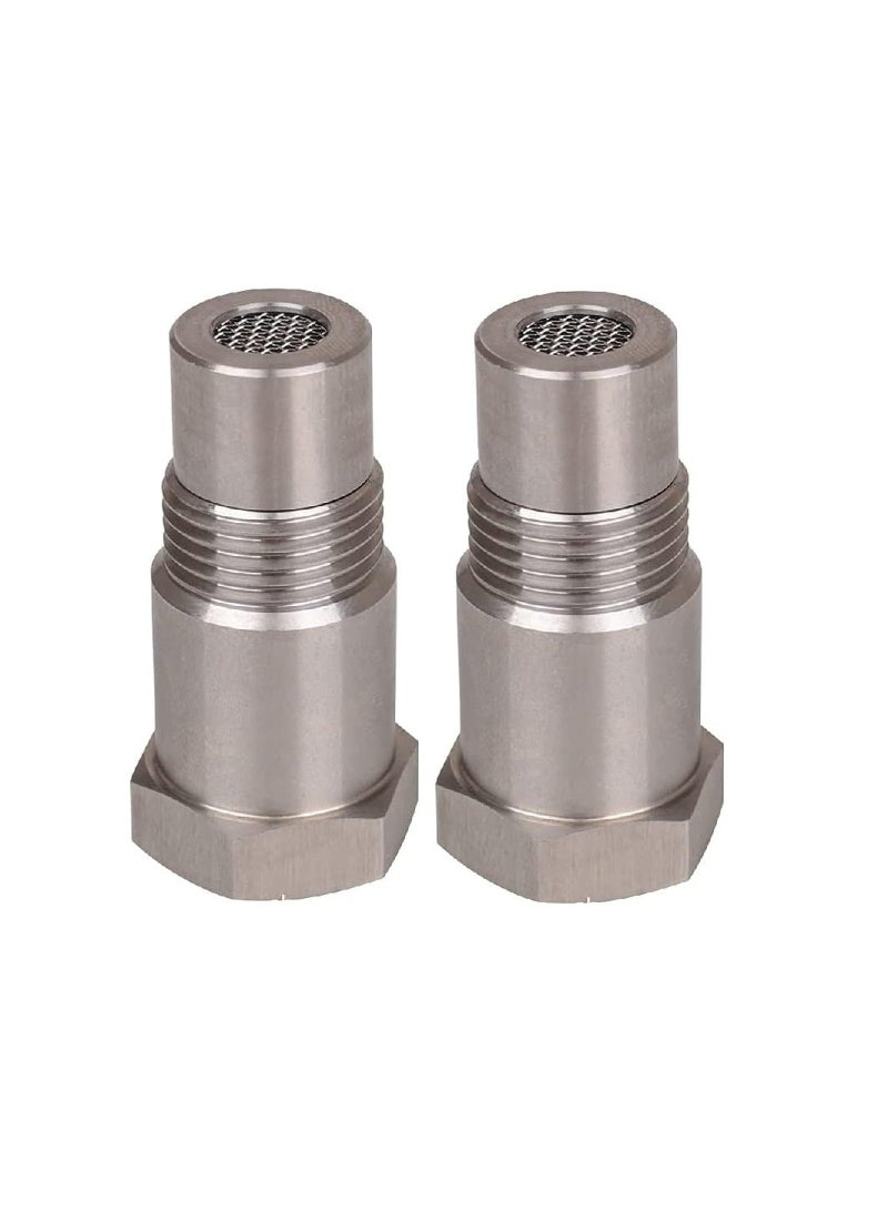 Generic 2PCS M18 x 1.5 Car O2 Oxygen Sensors Protective Plug Adapter Stainless Steel Engine Light Eliminator Adapter With Filter  - Image 1