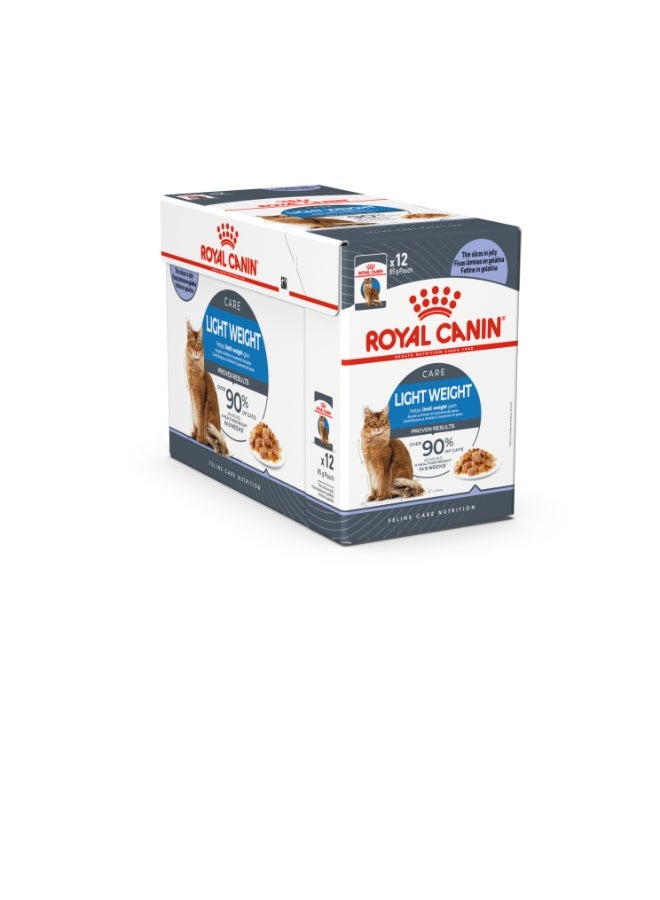 Royal Canin Feline Care Nutrition Light Weight Jelly (Wet Food - Pouches) 12 x 85 g - Image 1