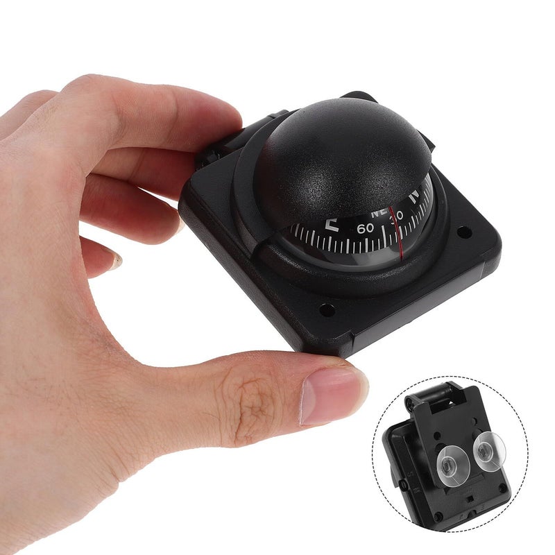 ABS Car Compass With Adjustable Magnetic Declination For Dashboard Boat Navigation - Image 5
