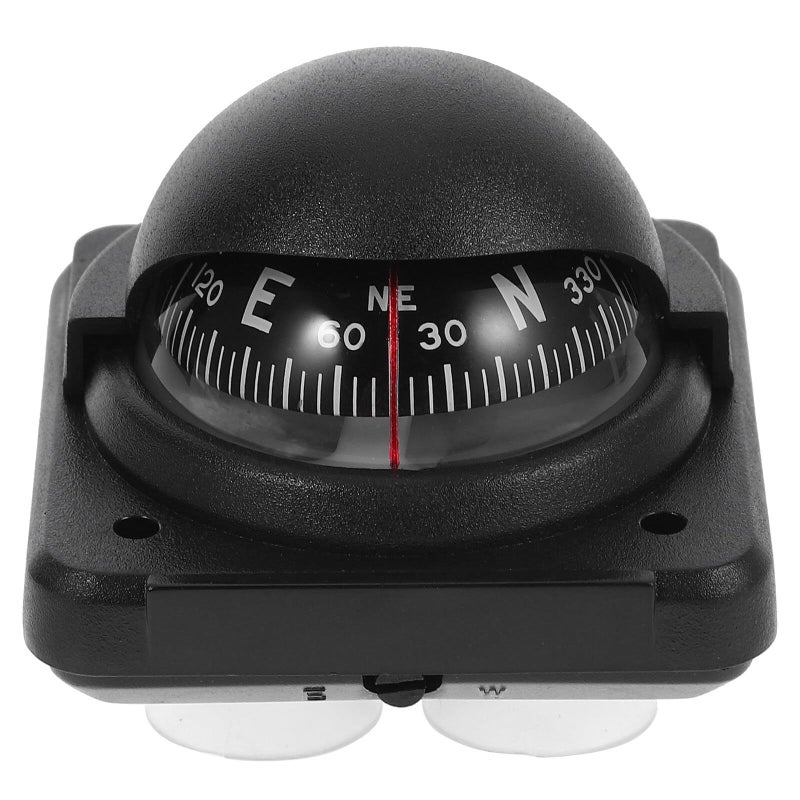 ABS Car Compass With Adjustable Magnetic Declination For Dashboard Boat Navigation - Image 2