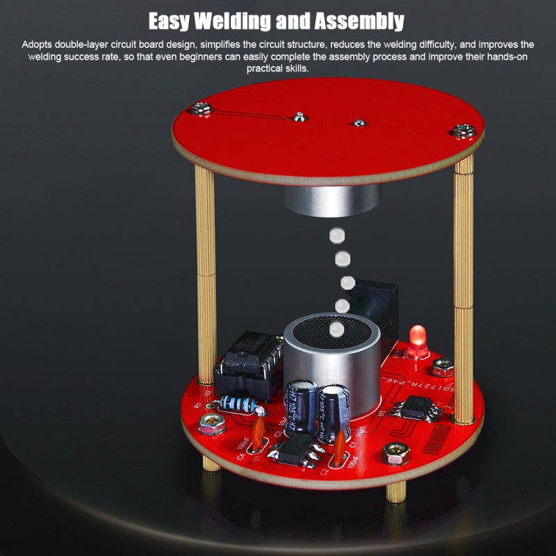 Acoustic Levitation Kit: 40KHZ Ultrasound Waves, Double-Layer Circuit Board, Portable Compact Design - Standing Waves Levitation Function, DIY Acoustic Levitation Set for Students, Electronics Enthusi - Image 5