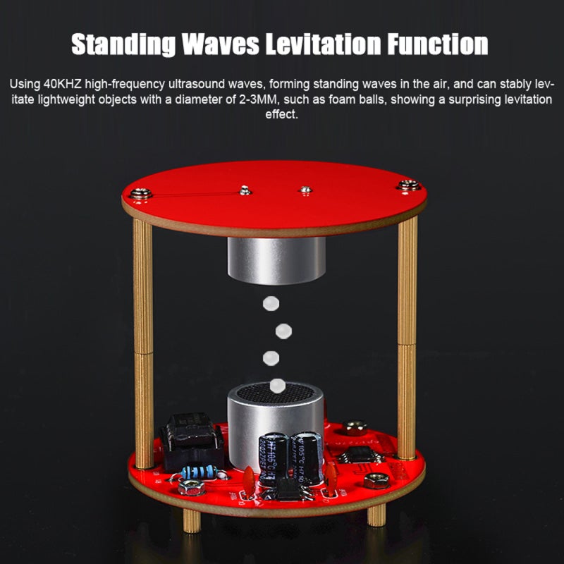 Acoustic Levitation Kit: 40KHZ Ultrasound Waves, Double-Layer Circuit Board, Portable Compact Design - Standing Waves Levitation Function, DIY Acoustic Levitation Set for Students, Electronics Enthusi - Image 4