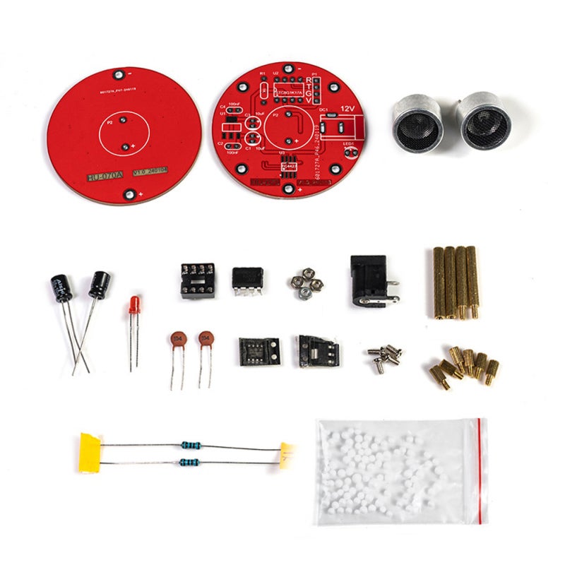 Acoustic Levitation Kit: 40KHZ Ultrasound Waves, Double-Layer Circuit Board, Portable Compact Design - Standing Waves Levitation Function, DIY Acoustic Levitation Set for Students, Electronics Enthusi - Image 1