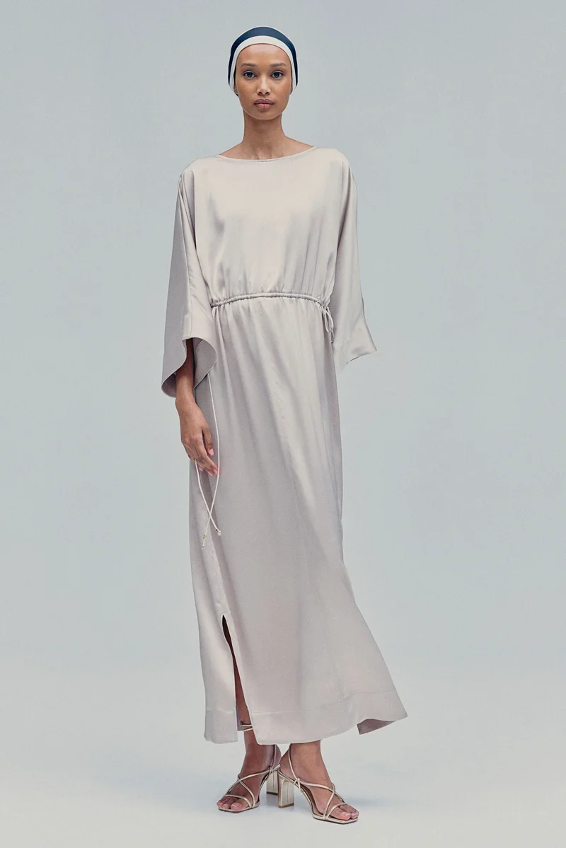 اتش اند ام فستان ساتان كريب