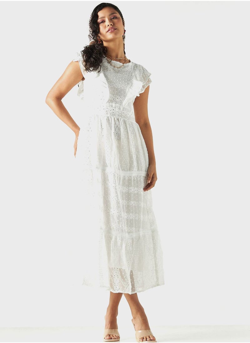 2Xtremz - Ruffle Tiered Openwork Dress - Image 1