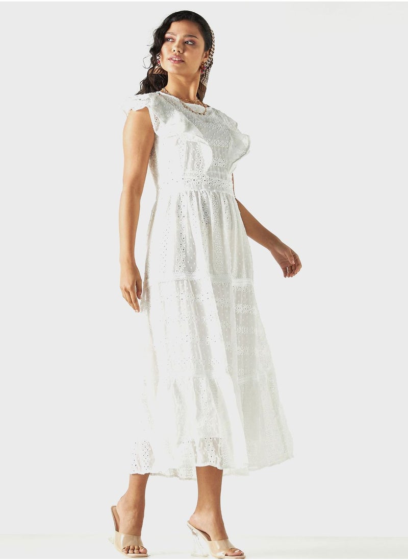 2Xtremz - Ruffle Tiered Openwork Dress - Image 1