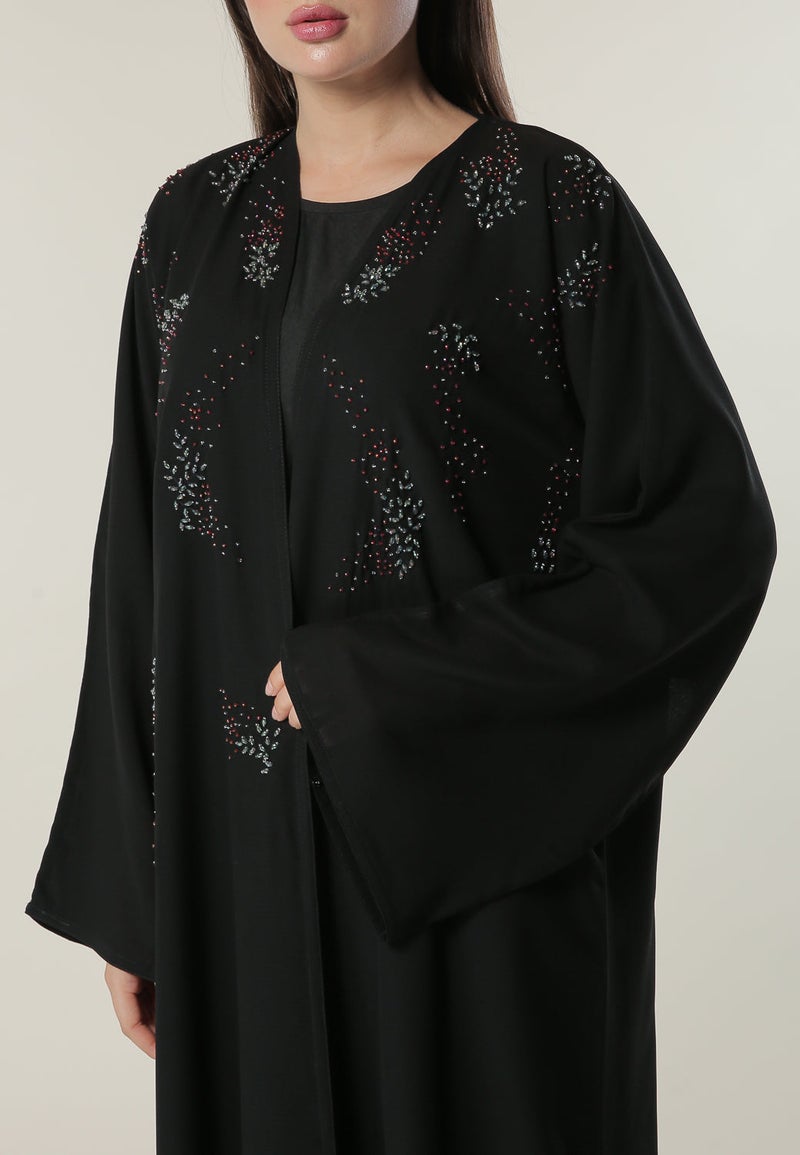 Moistreet Flared Sleeve Abaya - Image 4
