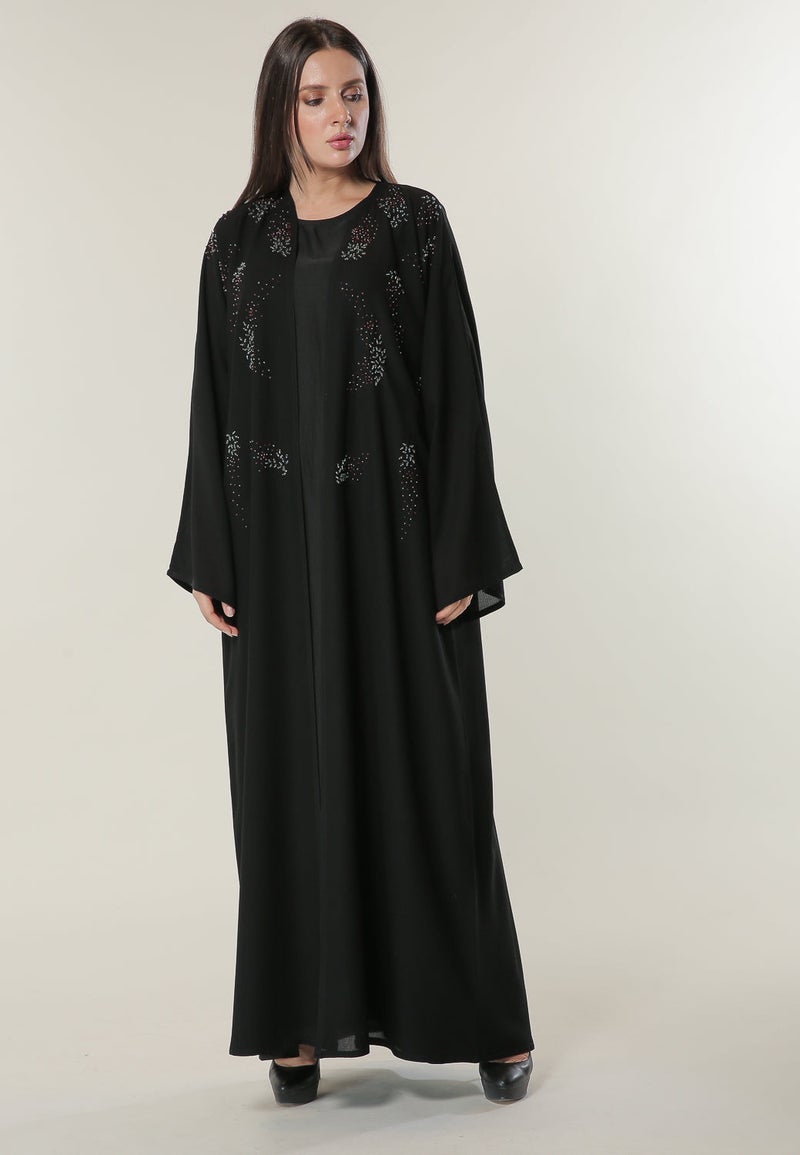 Moistreet Flared Sleeve Abaya - Image 2