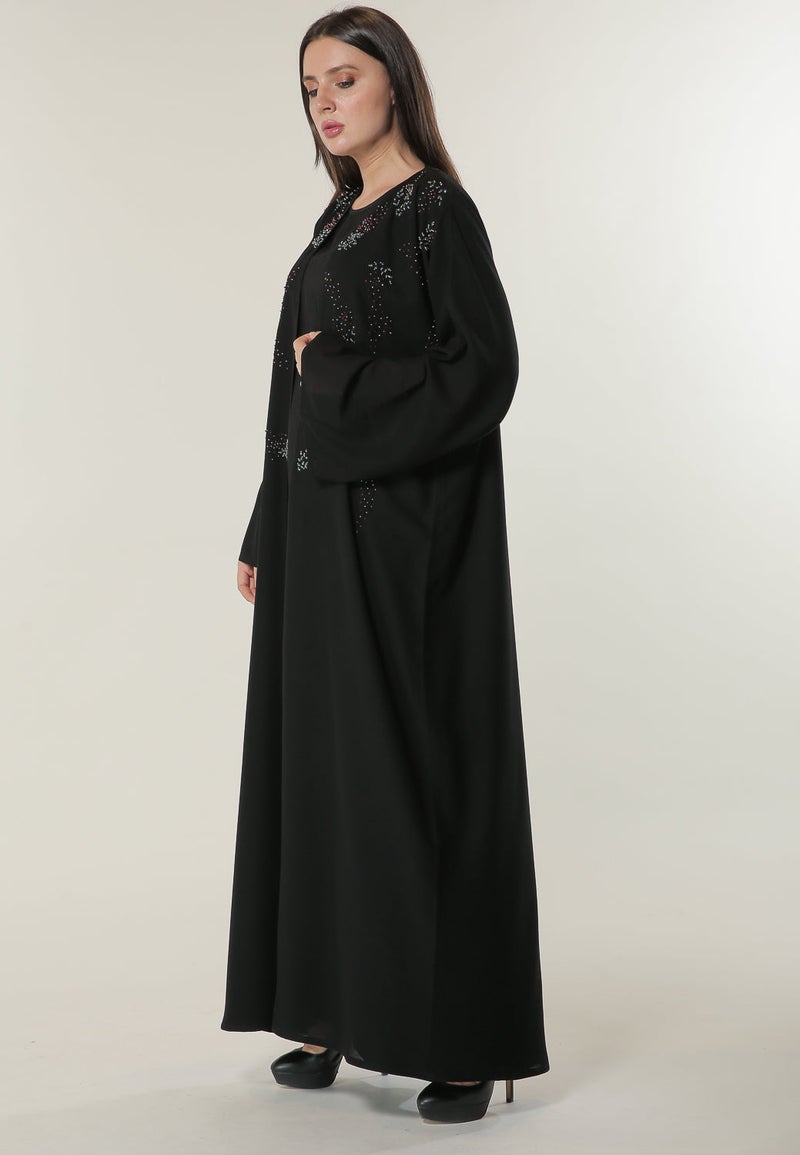 Moistreet Flared Sleeve Abaya - Image 5