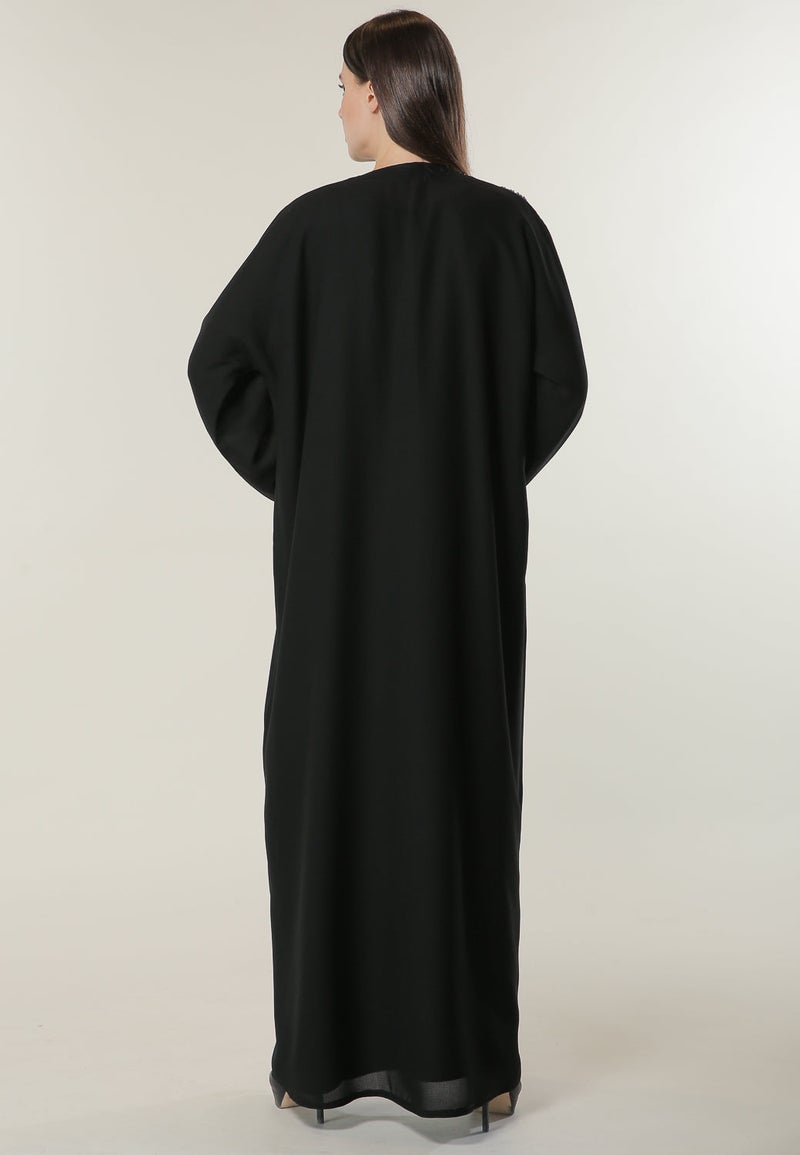 Moistreet Flared Sleeve Abaya - Image 3