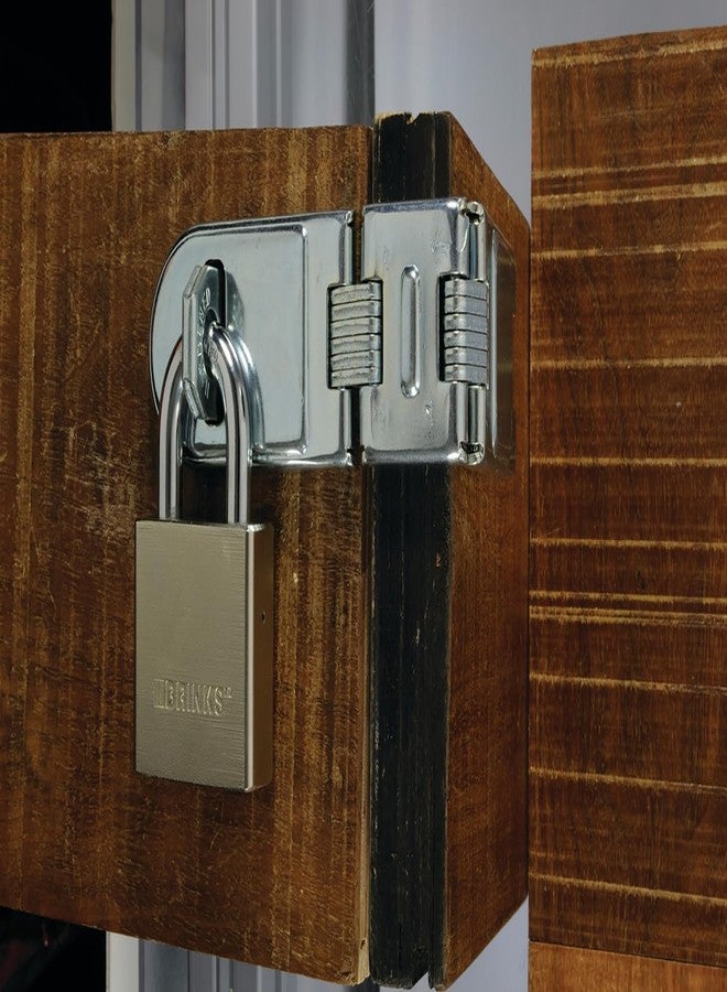 BRINKS - 7.5” Commercial Steel Double Hinge Hasp - Hardened Steel for Increased Cut Resistance - Image 3