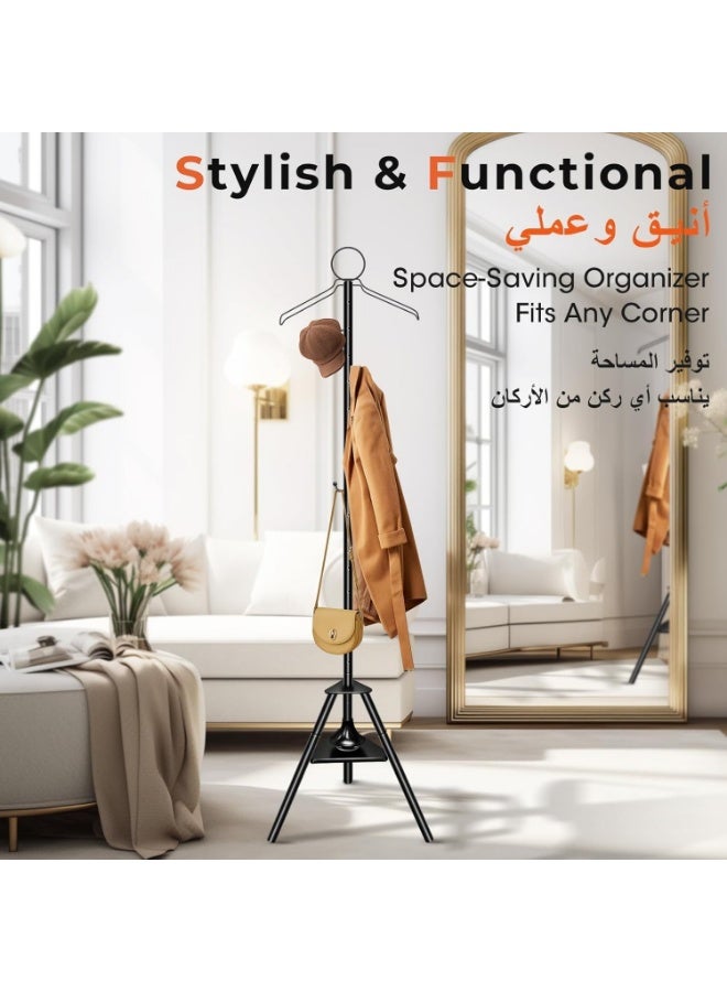 ACLIX Clothes Incense Burner Stand 187cm – Bukhoor & Perfume Diffuser Hanger for Abaya, Thobe, Coats & Garments | Luxury Fragrance Steaming Stand with Hooks for Home, Hotel & Dressing Room - Image 2