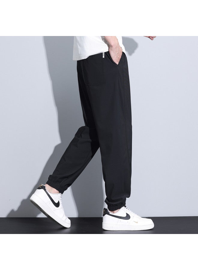 EPTISON سروال كاجوال للرجال - سروال رياضي فضفاض رفيع صيفي متعدد الاستخدامات مع حبل سحب للرجال - Image 5