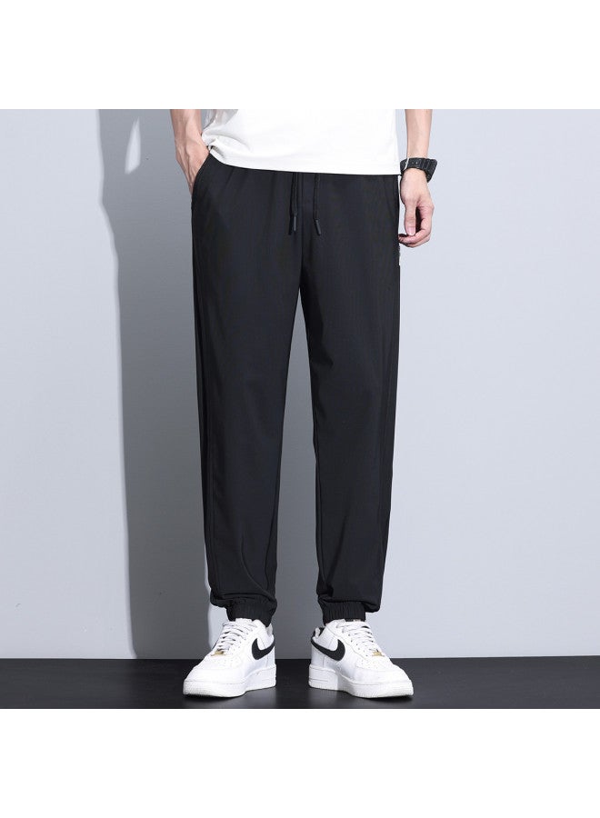 EPTISON سروال كاجوال للرجال - سروال رياضي فضفاض رفيع صيفي متعدد الاستخدامات مع حبل سحب للرجال - Image 4