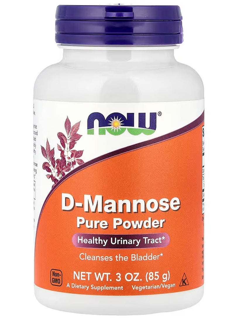 now D-Mannose Pure Powder, 3 oz (85 g) - Image 1