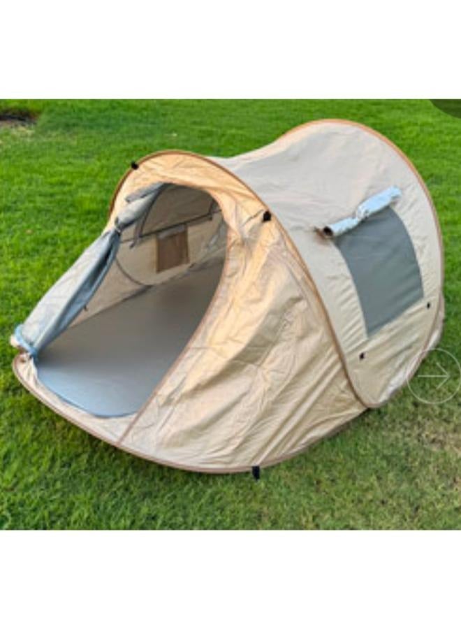 Generic Pop-Up Camping Tent Windproof Waterproof Large Automatic Tent for Hiking Camping for Outdoor Parties Family Camping Tent Outdoor Size: 250*150*105cm  - Image 1