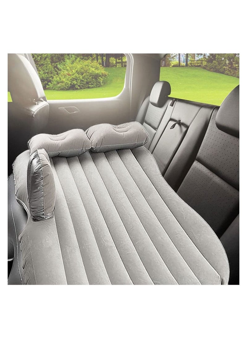 Generic Inflatable Car Travel Air Mattress Back Seat – Pump Kit Premium Quality- Vacation Camping-Sleep Blow Up Pad Car Bed Back Seat Inflatable Air Mattress with 2 Air Pillows Car SUV Universal Fit  - Image 1